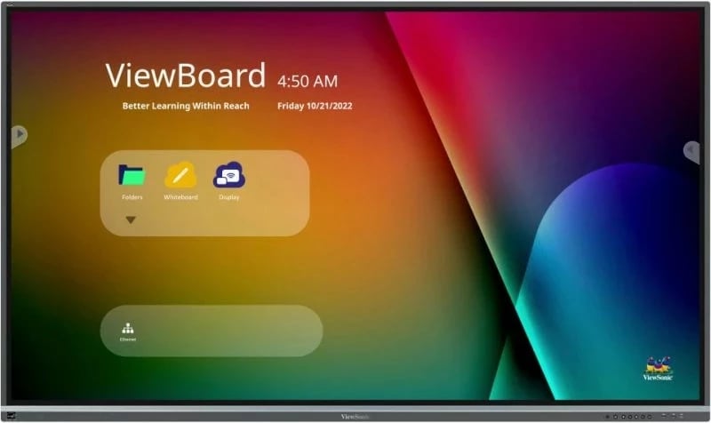 Ekran interaktiv Viewsonic ViewBoard IFP6550-5F 65 inç, 4K Ultra HD, Touchscreen, 64GB, HDMI/USB-C, i zi