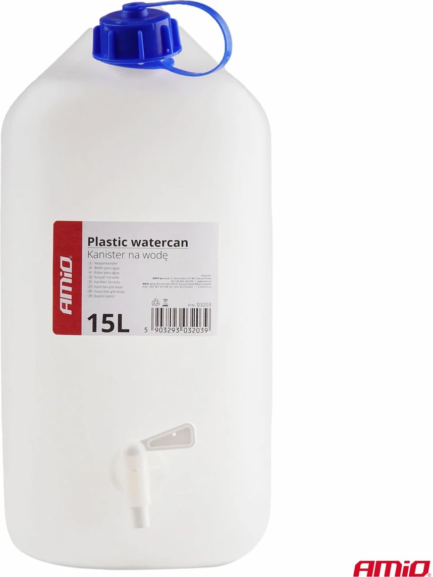Kant me rubinet plastik, 15L