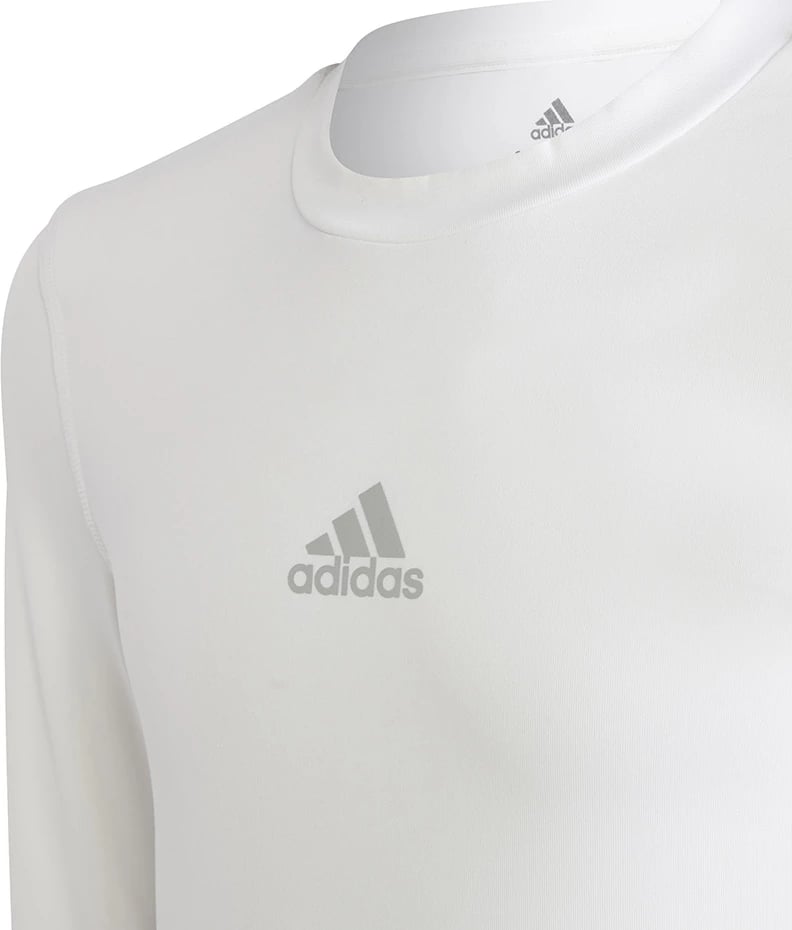 Maicë me mëngë të gjata për fëmijë adidas, e bardhë