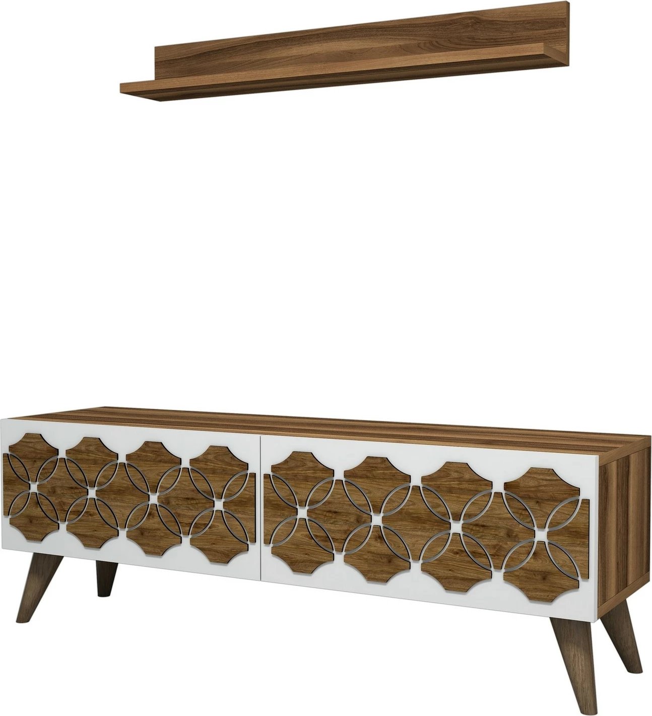 Konsolë TV Hanah Home, model Nisan, ngjyrë arre