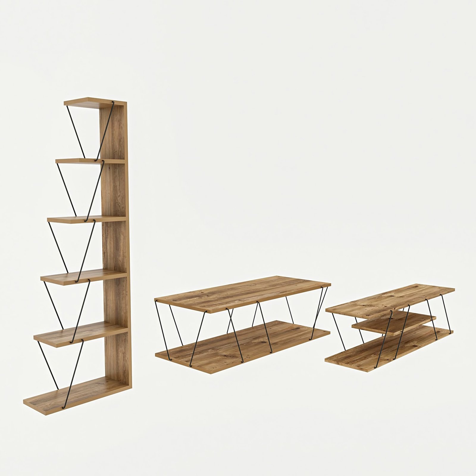 Set mobiljesh për dhomë dite Hanah Home, Epsilon, ngjyrë pishe Atlantike