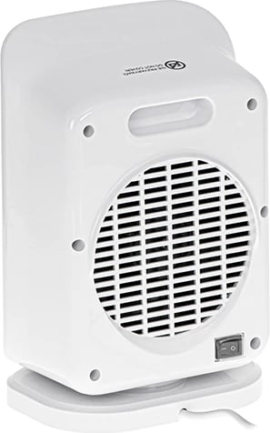 Ngrohës qeramik, Adler AD 7727, 1500W, ekran LCD, telekomandë, i bardhë