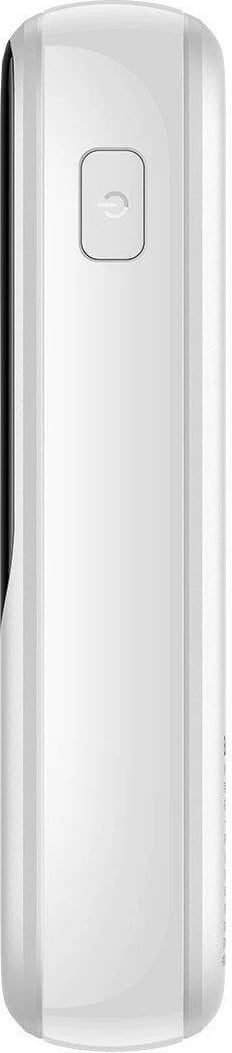 Power bank Baseus Qpow, 10000mAh, 20W, me kabllo Lightning të integruar, Bardhë