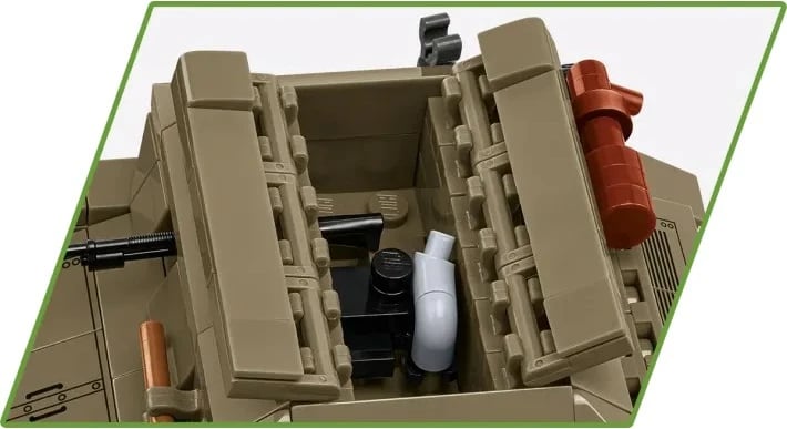 Set blloqesh Tankette TK-3 Cobi Klocki, 323 pjesë, me figurë, Jeshile