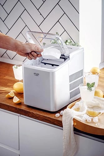 Prodhues akulli Adler AD 8086 12 kg/24h 1.5L pastrim automatik 100 W, argjendtë