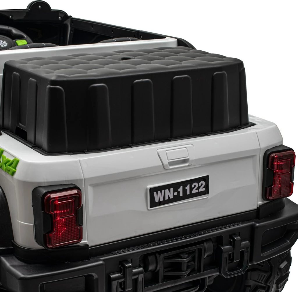 makinë elektrike për fëmijë, Baby Mix Flexible, 12V 14Ah 2x45W, RC 2.4G, kapacitet 50 kg, e bardhë