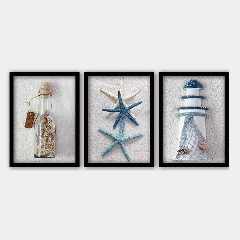 Pikturë dekorative me kornizë (3 copë), Wallity, 3SC_25445214_3545