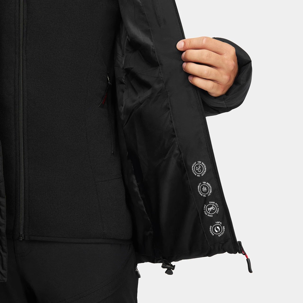 Jakne për meshkuj Alpinus, e zezë Jakne për meshkuj Alpinus, e zezë