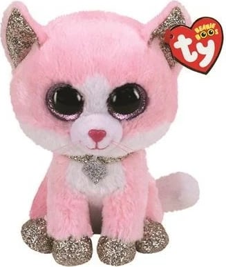 lodër pelushi, TY Beanie Boos, Fiona 36366, 15 cm, rozë