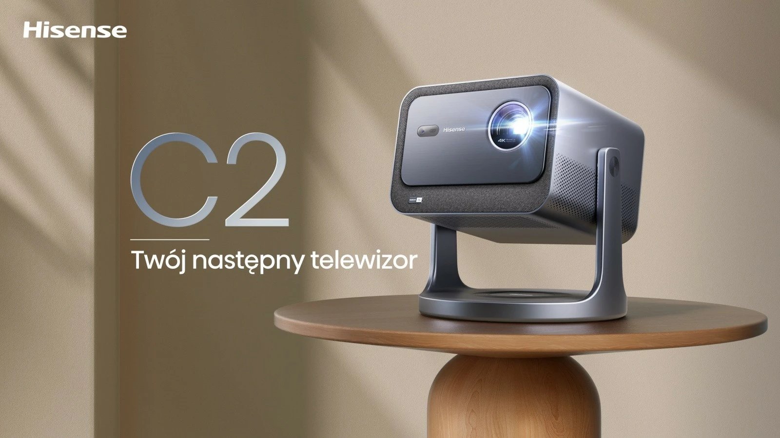 Projektor laser Hisense C2, 4K, 300", JBL Sound, WiFi, Bluetooth, Gri Projektor laser Hisense C2, 4K, 300", JBL Sound, WiFi, Bluetooth, Gri
