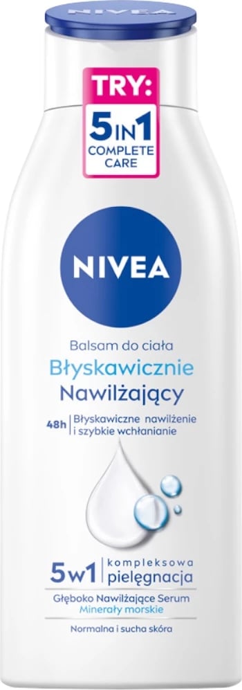 Losion trupi për femra Nivea Instantly Moisturizing, 400ml Losion trupi për femra Nivea Instantly Moisturizing, 400ml