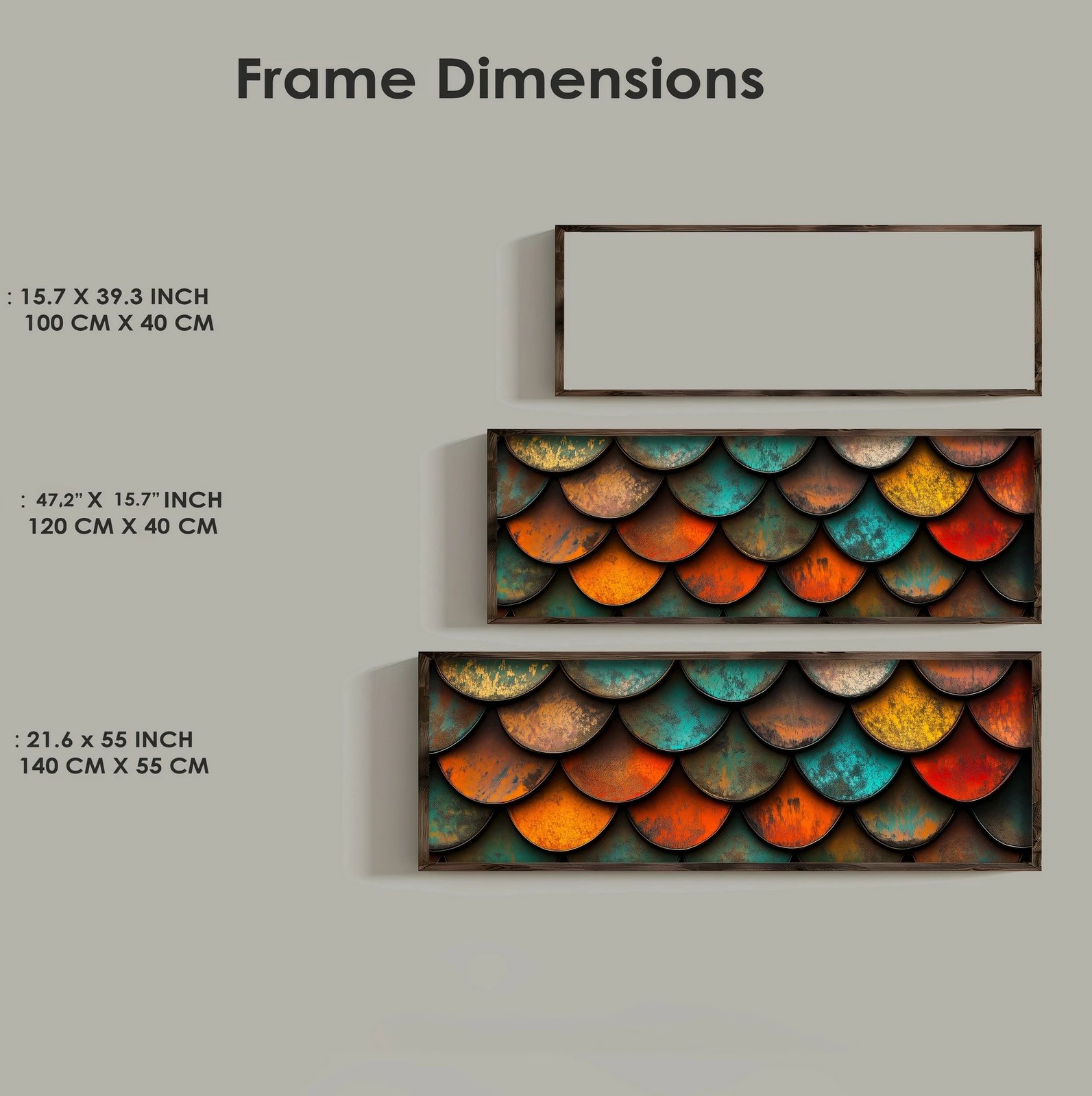 Pikturë dekorative me kornizë MDF, Wallity, EMR011