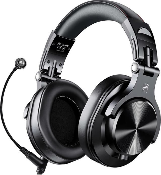 Kufje me tela OneOdio A71M, on-ear, mikrofon, e zezë-kuqe