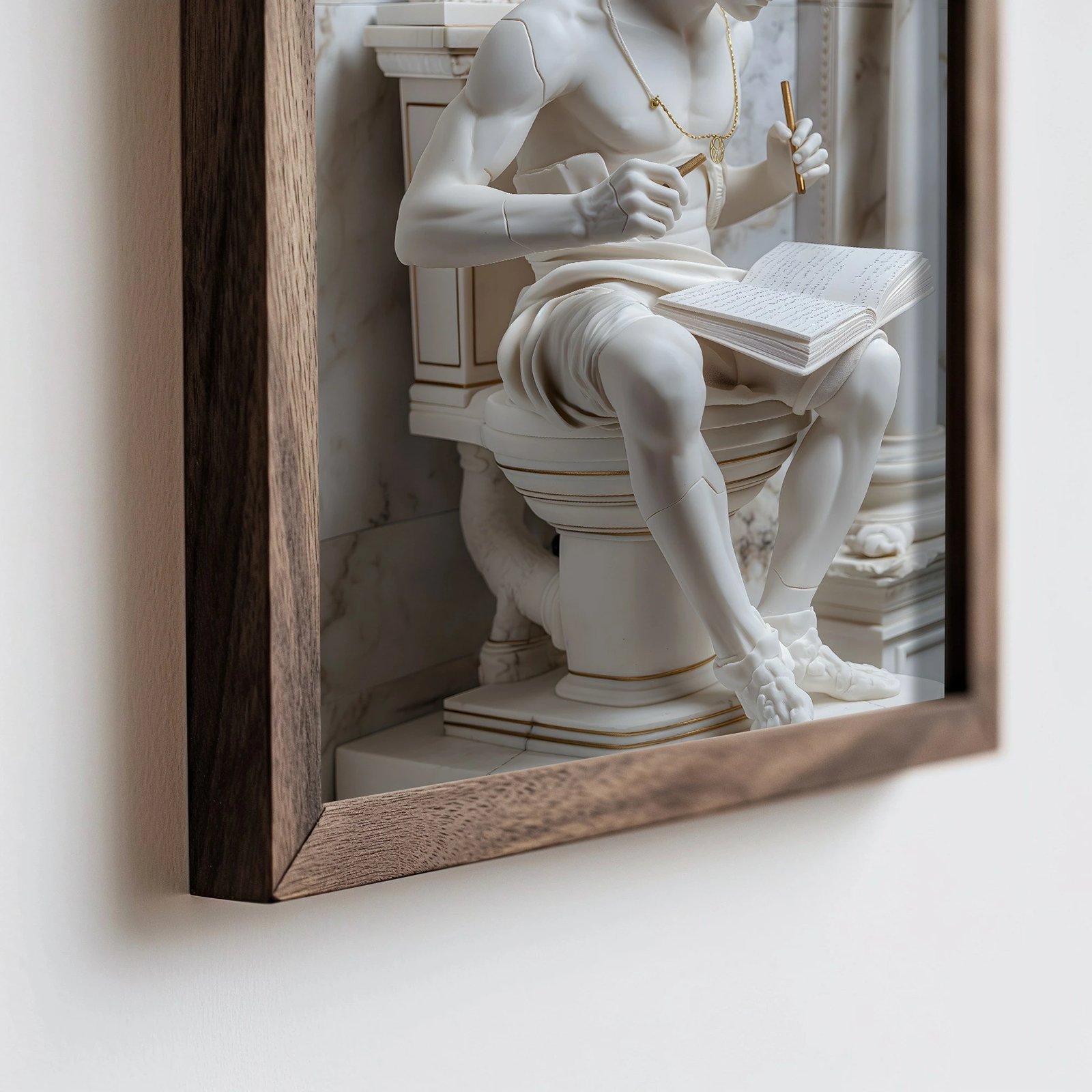 Pikturë dekorative me kornizë, MDF, Wallity, HUM060, shumëngjyrëshe, 50x70x3.5cm