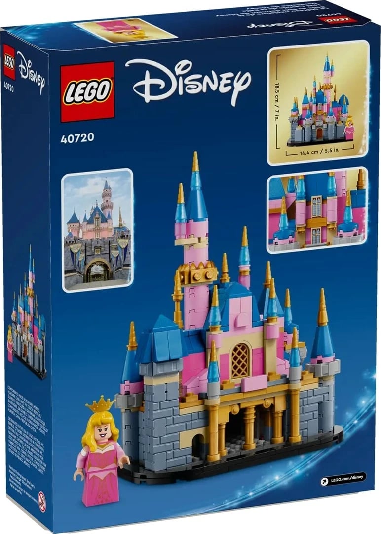 Set LEGO Disney Mini Sleeping Beauty Castle 40720, 528 pjesë, me minifigurë