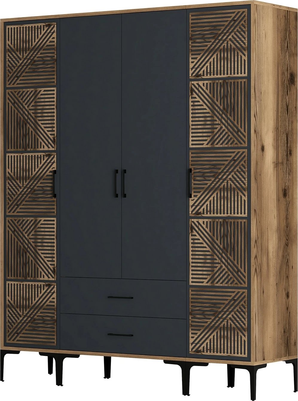 Dollap Hanah Home, Kumsal PTP, ngjyrë arre dhe antracit