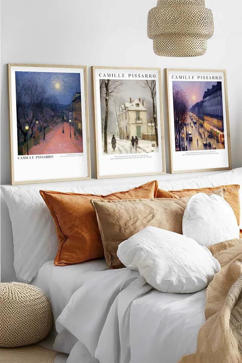 Pikturë dekorative me kornizë MDF (3 copë), Wallity, Huhu554, 50x70cm