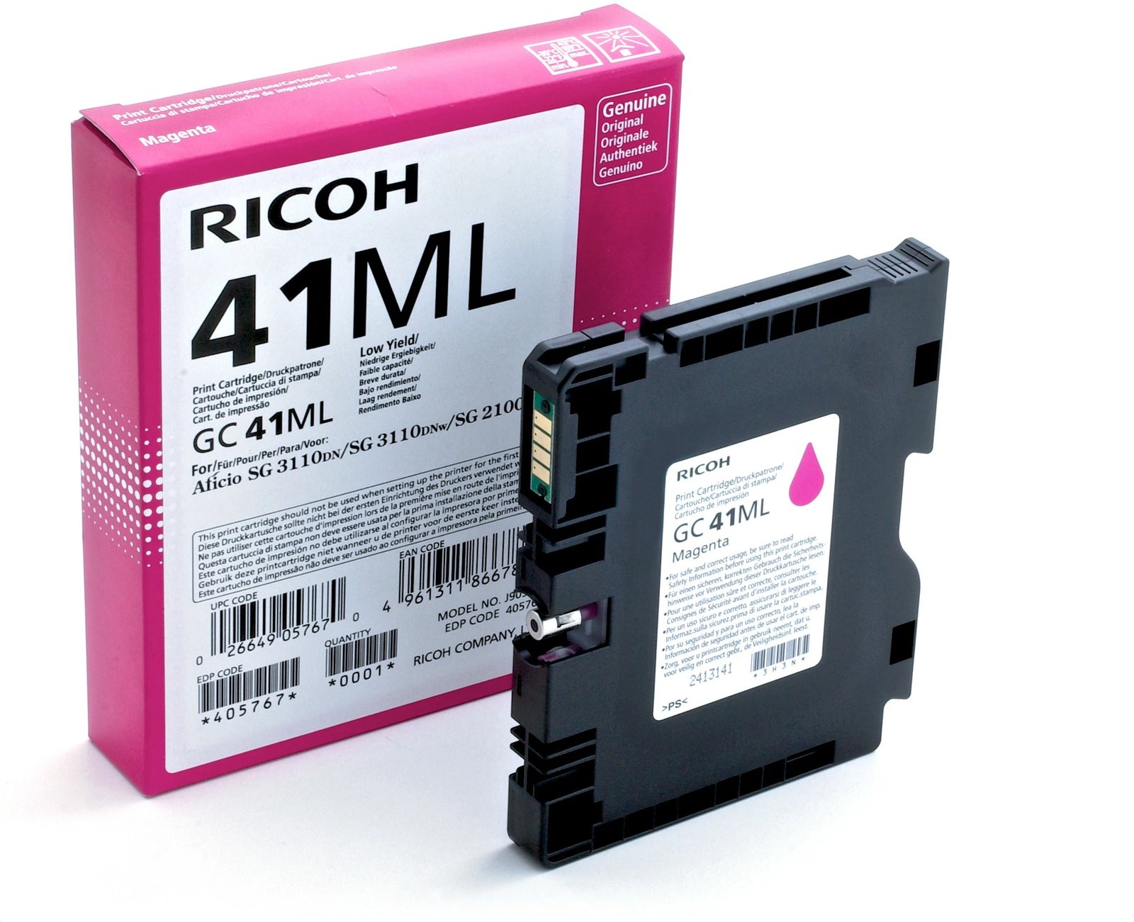 Toner Ricoh GC41ML magenta