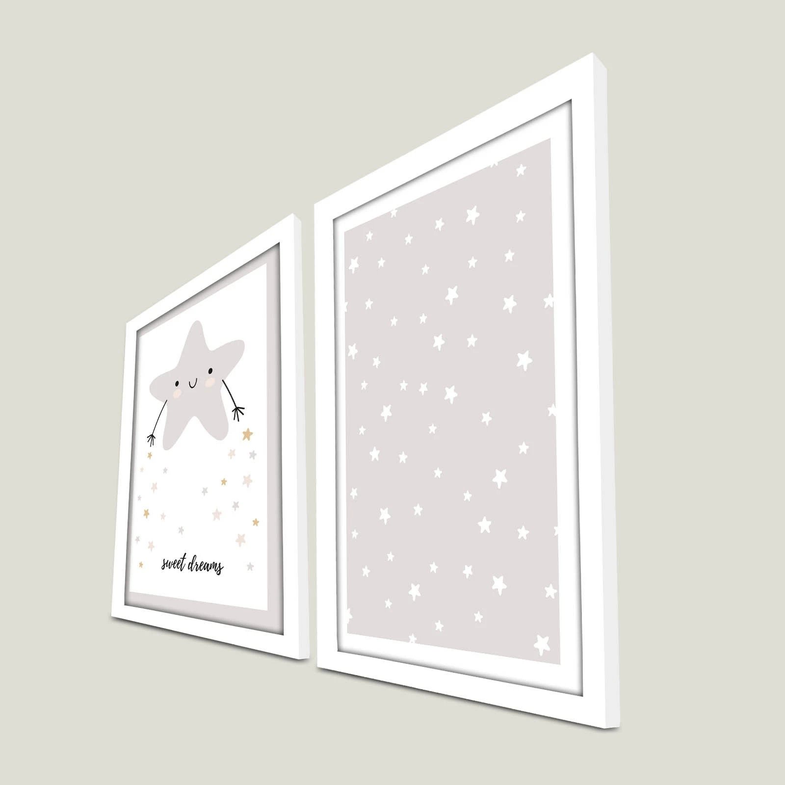 Pikturë dekorative me kornizë MDF (2 copë), Wallity, 2P3853BCT-002