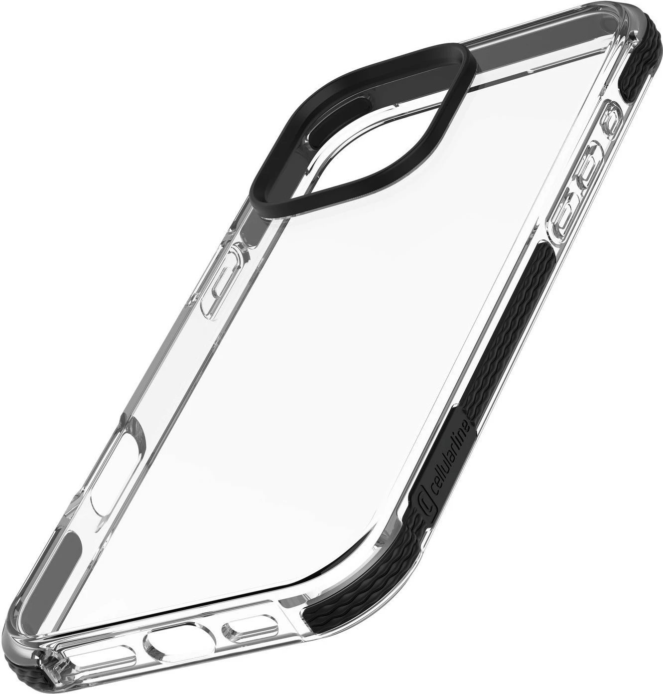 Mbështjellës Cellularline Tetra Force Strong Guard për iPhone 16 Pro, 6.3", e zezë