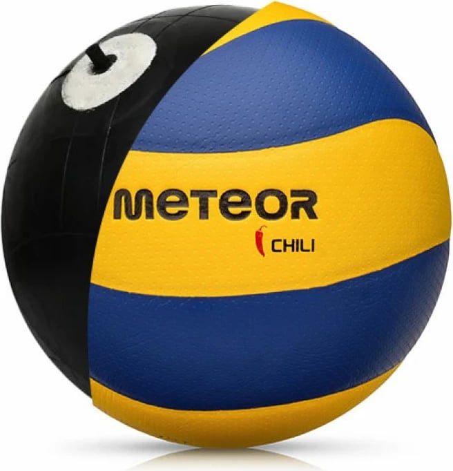 Top volejbolli Meteor për meshkuj/femra, kaltër-verdhë Top volejbolli Meteor për meshkuj/femra, kaltër-verdhë