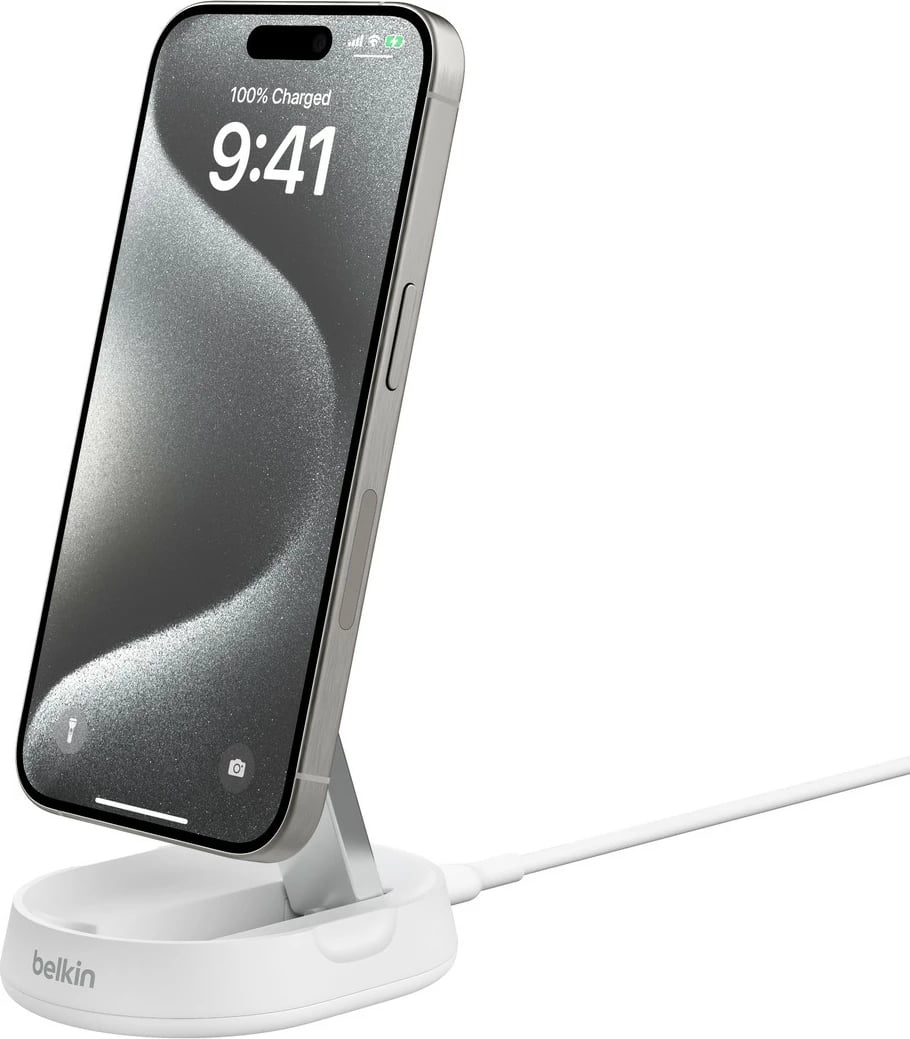 Mbushës wireless Belkin BoostCharge Pro, 15W, i bardhë