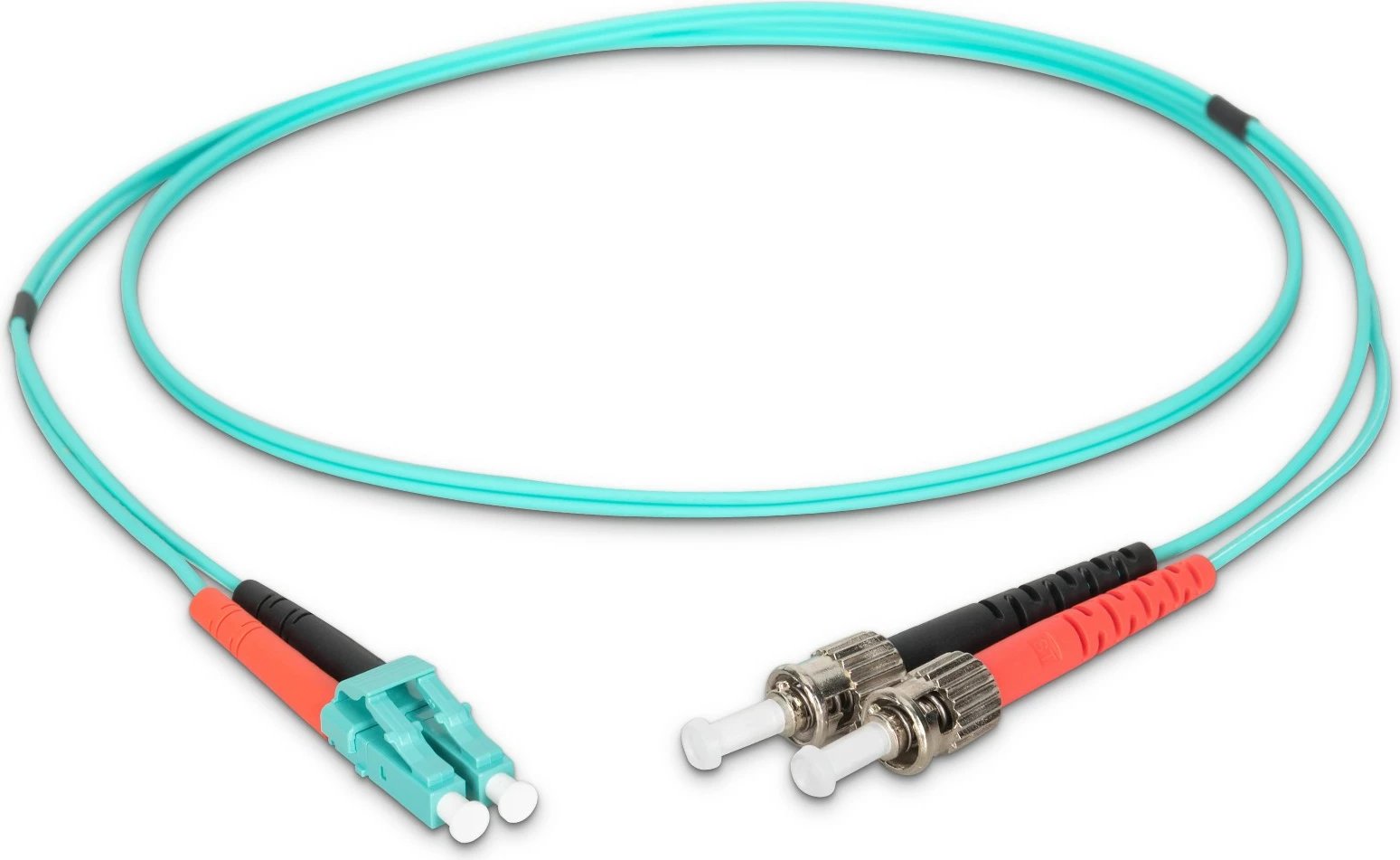 Kabëll optik Digitus OM3, LC në ST, 1m, aqua