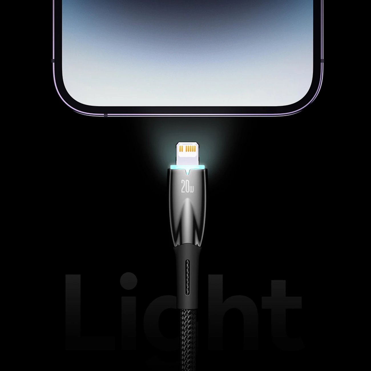 Kabllo karikimi i shpejtë Baseus Glimmer Series, USB-A në USB-C, 1m, 100W, Blu