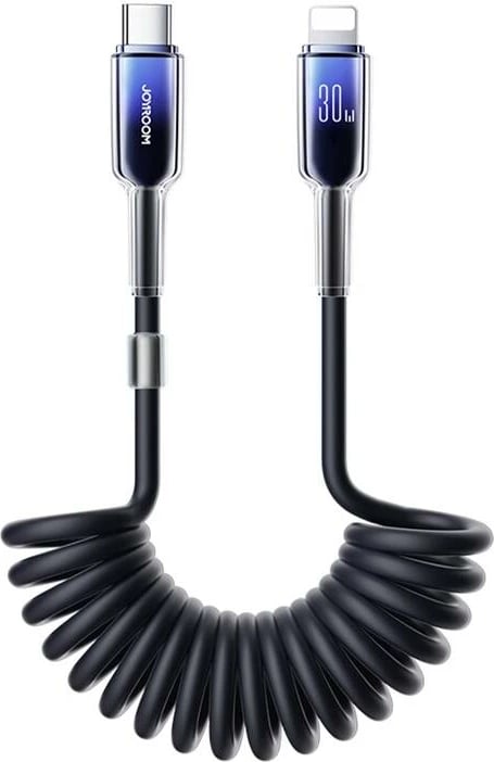 Kabllo USB-C në Lightning Joyroom S-A43, 1.5m, 30W, e zezë