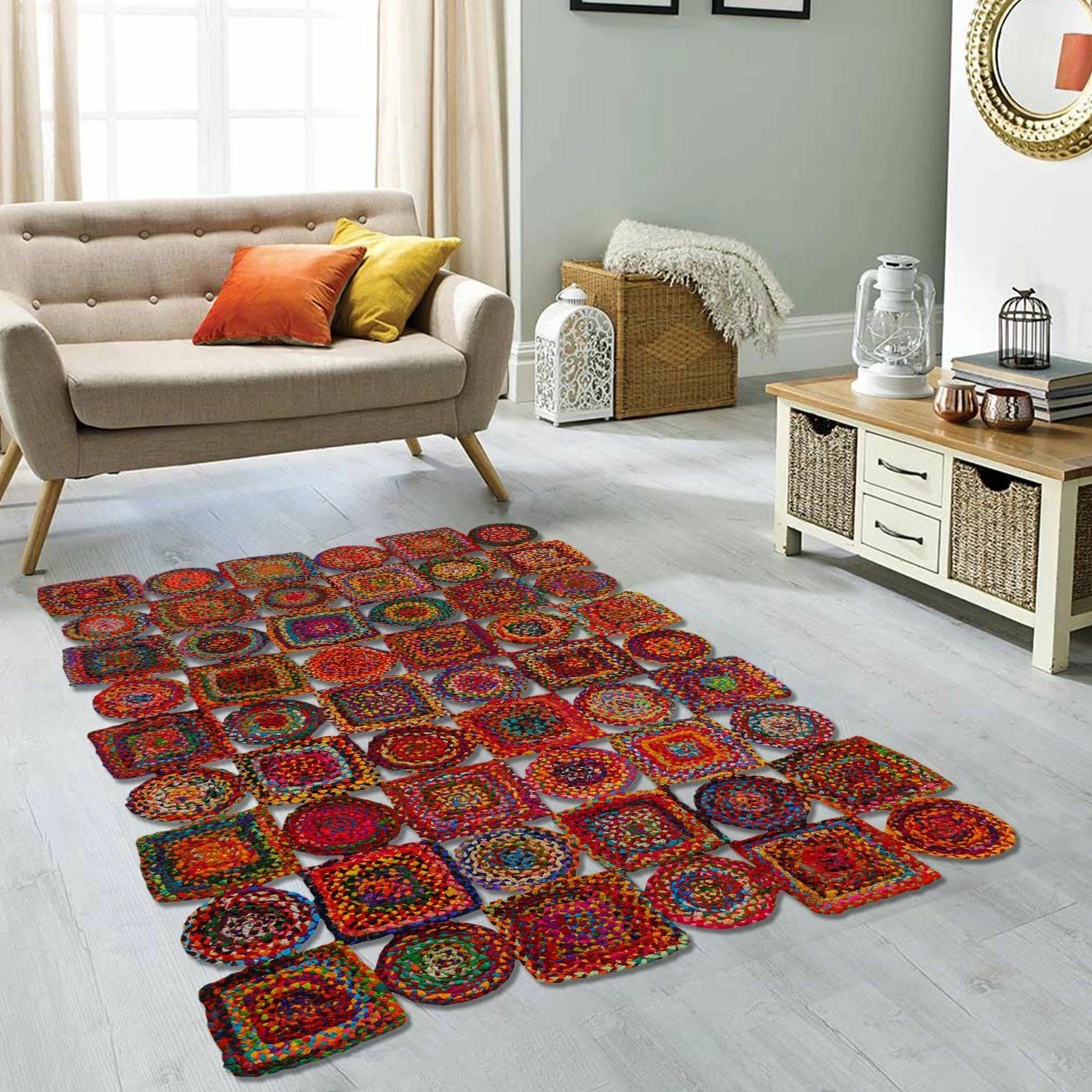 Qilim multingjyrësh, dorëpunuar, 90x150cm, Conceptum Hypnose, 00009A