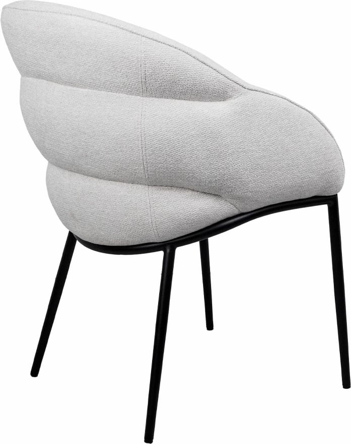 Karrige me mbështetëse krahësh Carmen, krem, 59x60.5x83.5