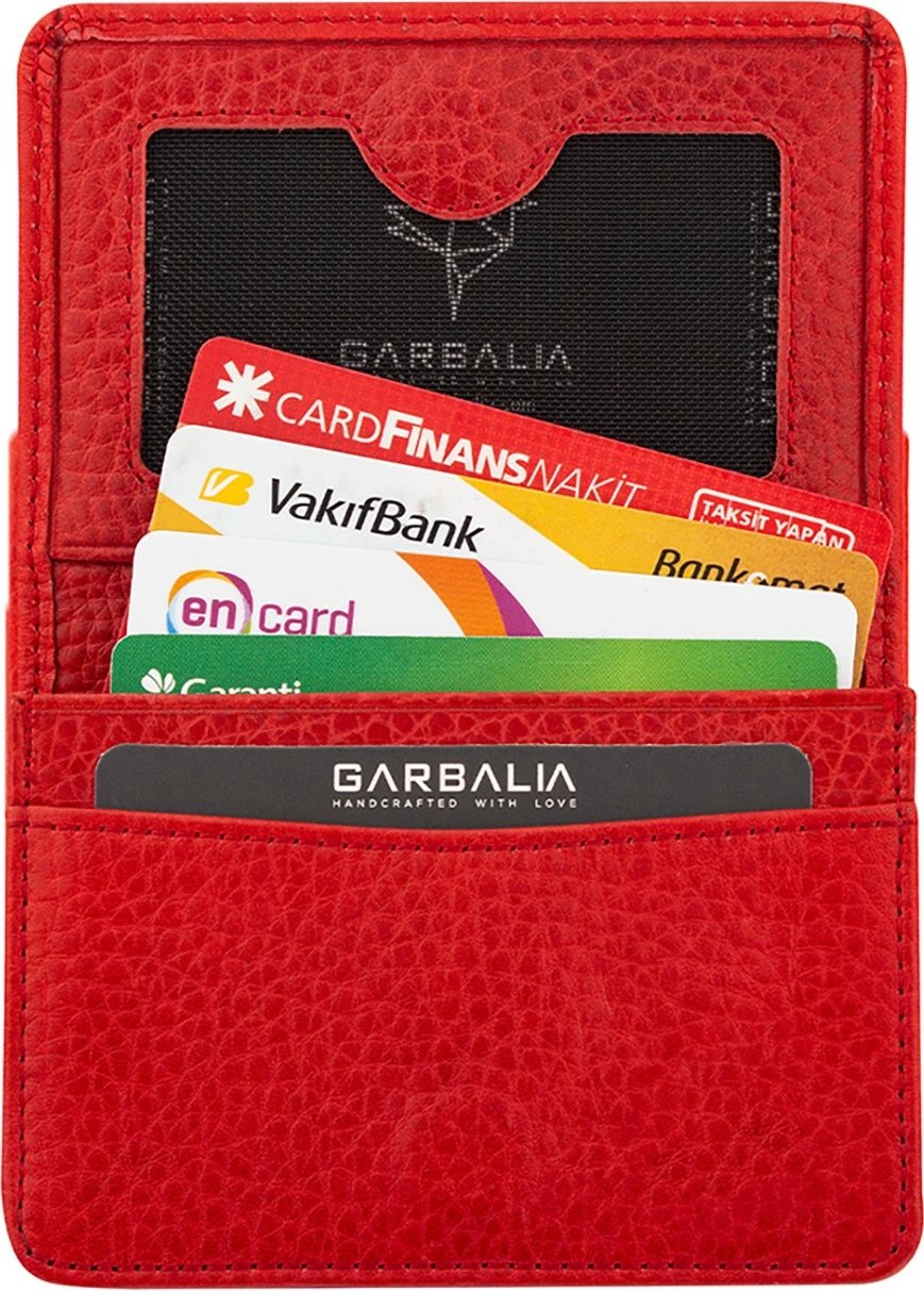 Portofol unisex Zoozie Bags, magnet, i kuq