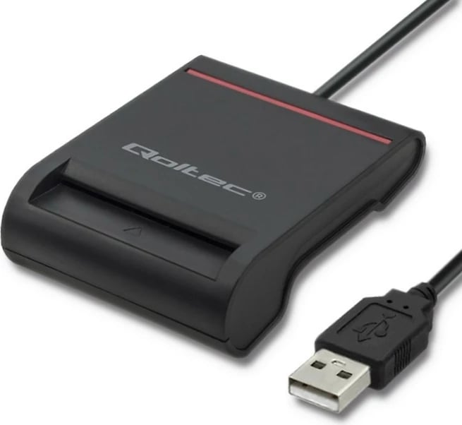 Lexues kartash chip Qoltec 50642, USB 2.0, me adapter USB Type-C, i zi