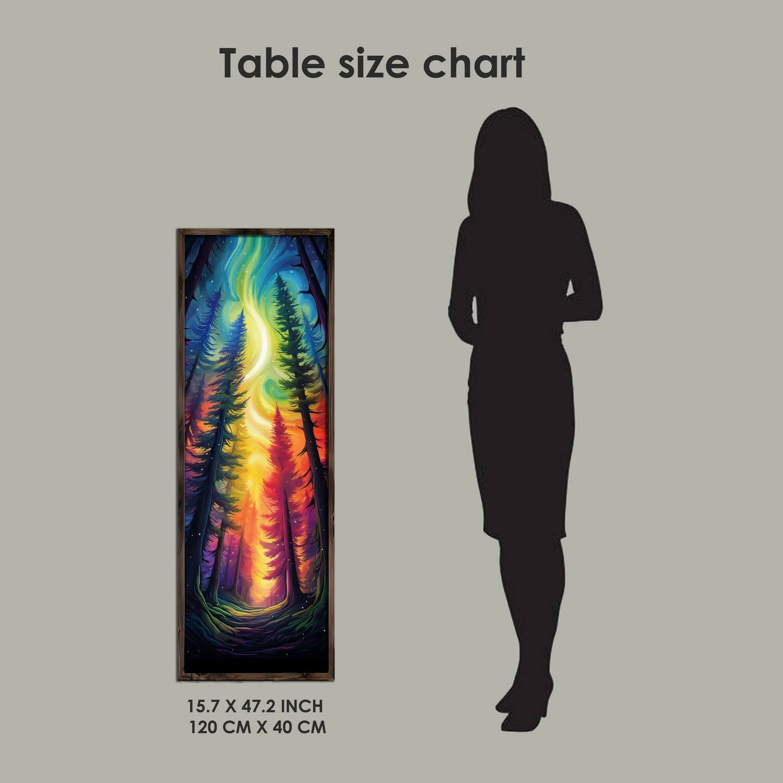 Pikturë dekorative me kornizë MDF, shumëngjyrëshe, Wallity EMR069