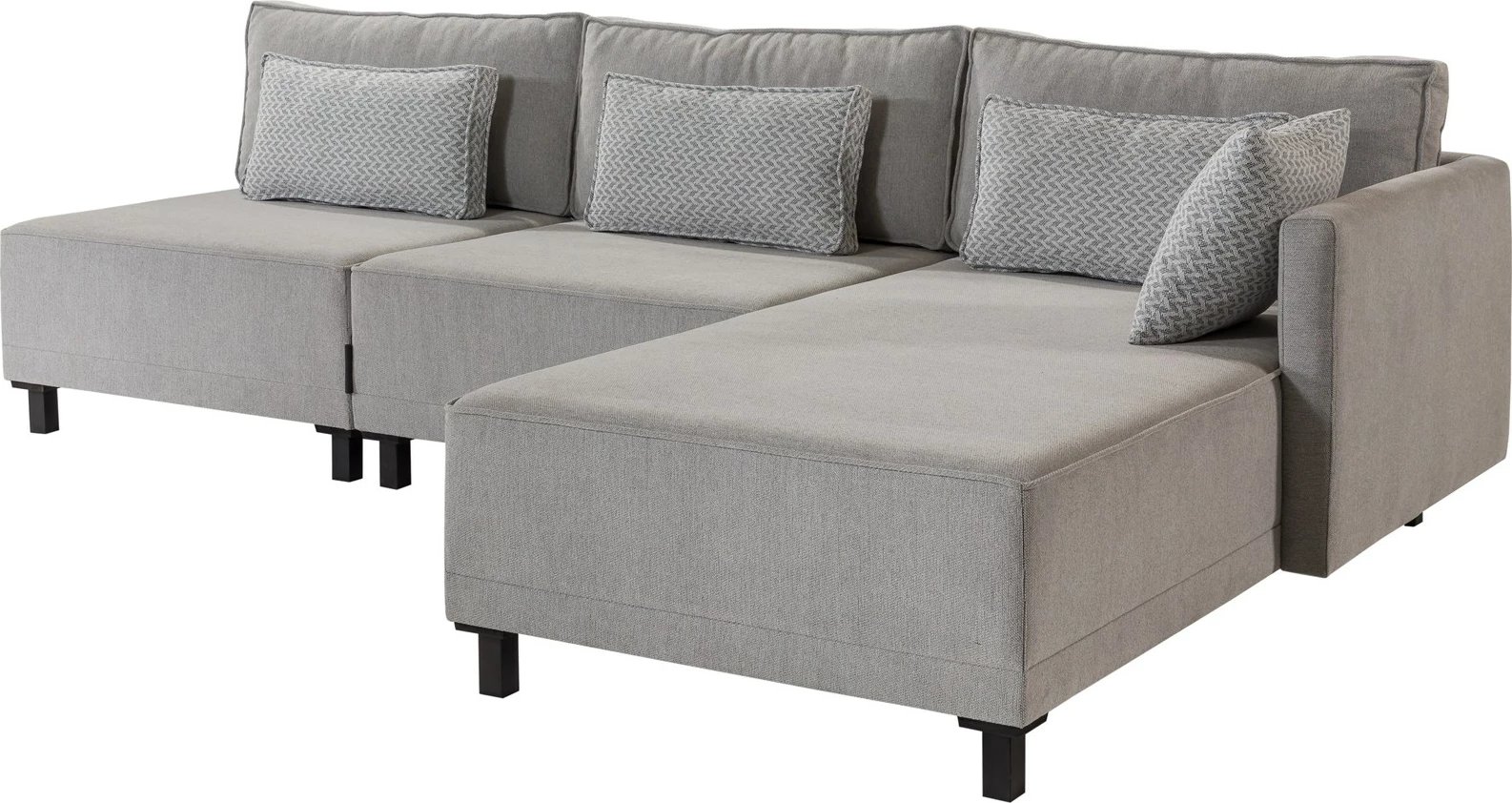 Kënd divan-krevat Atelier del Sofa, Matris, anë e djathtë, ngjyrë gri