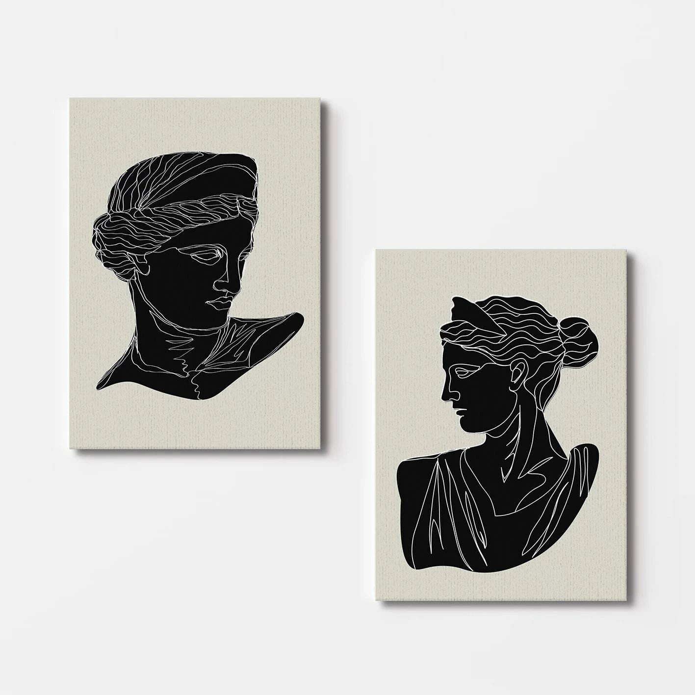 Pikturë dekorative në kanavacë (2 copë), Wallity, 2KNV4294, 70x100