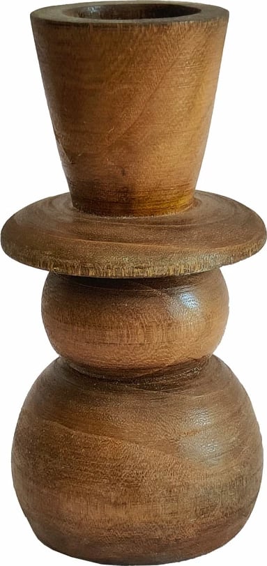 Vazo Cedar, dru, ngjyrë kafe, 13x13x27cm Vazo Cedar, dru, ngjyrë kafe, 13x13x27cm