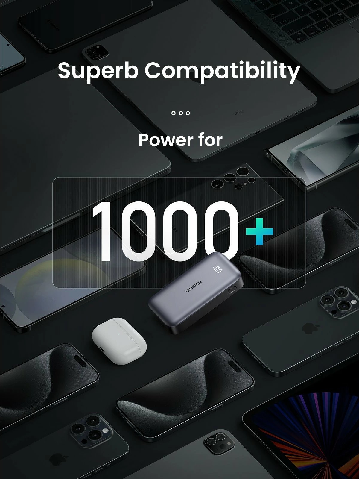 Powerbank Ugreen 10000mAh 30W, gri