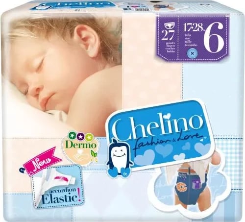 Pelenë për fëmijë Chelino Fashion&Love T-6 unisex, 27 copë