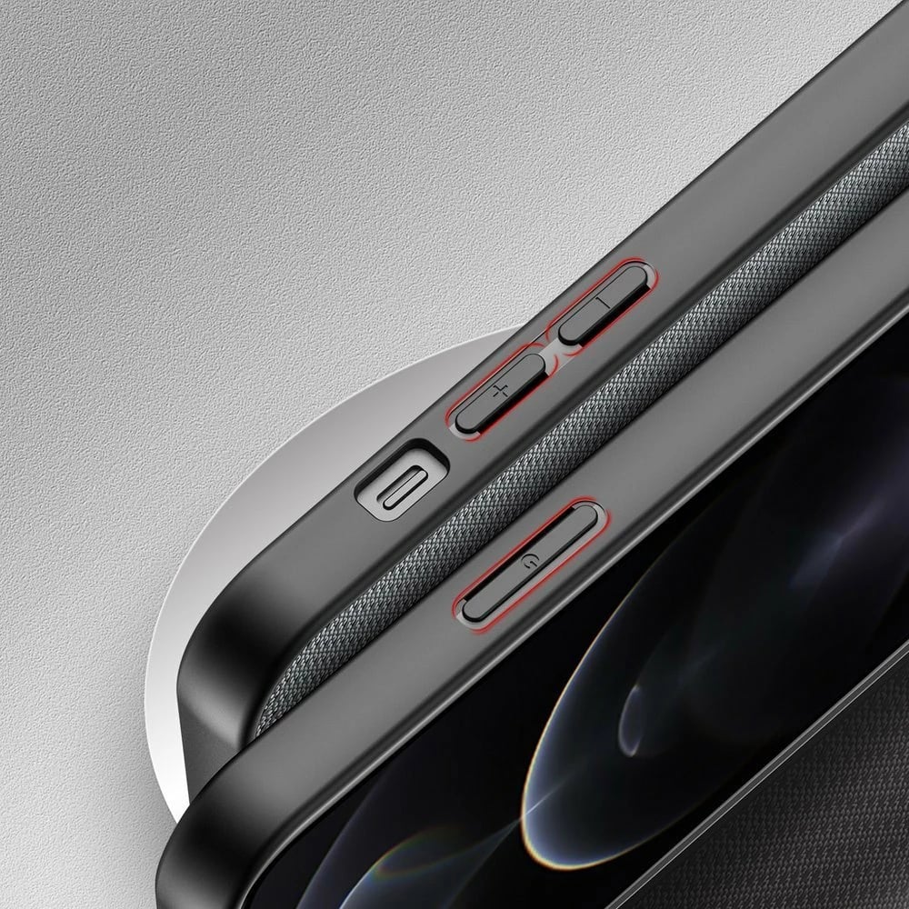 Mbështjellës Dux Ducis Fino për iPhone 13 Pro Max, najlon, Gri