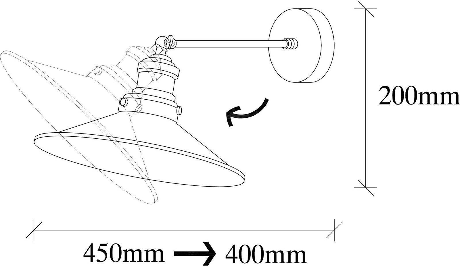 Llambë muri Opviq, Sağlam - 3741, e zezë dhe e artë