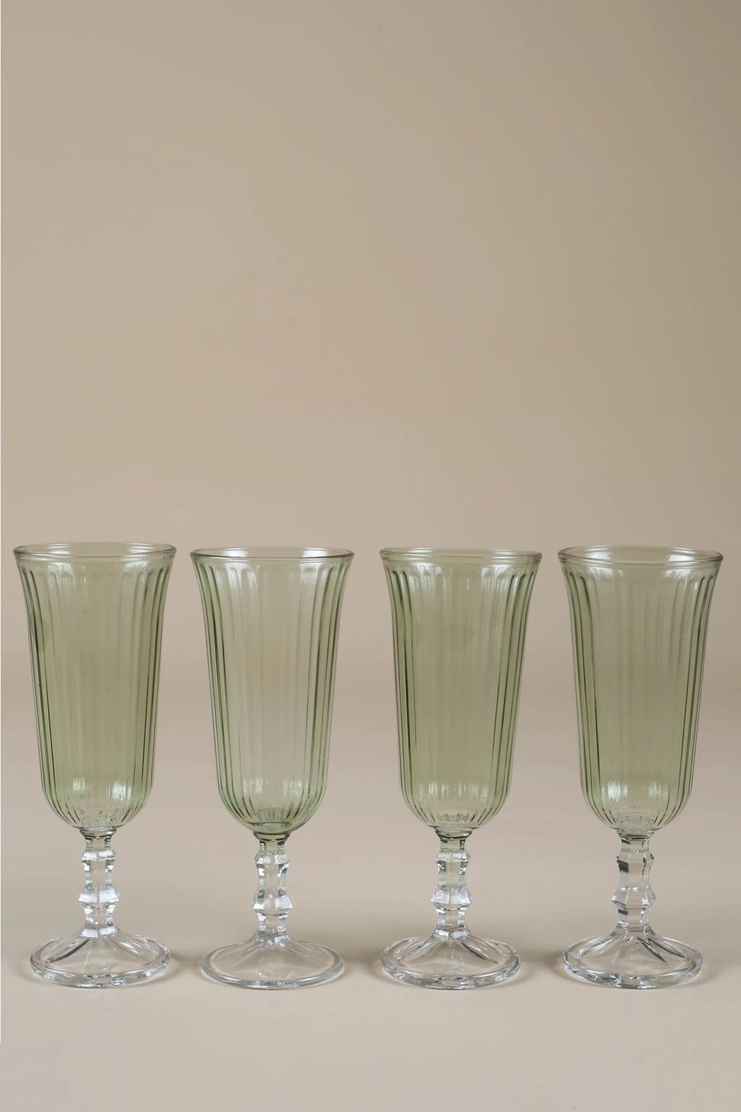 Set gotash prej qelqi (4 copë), Hermia Concept, Splendid 120, ngjyrë e gjelbër