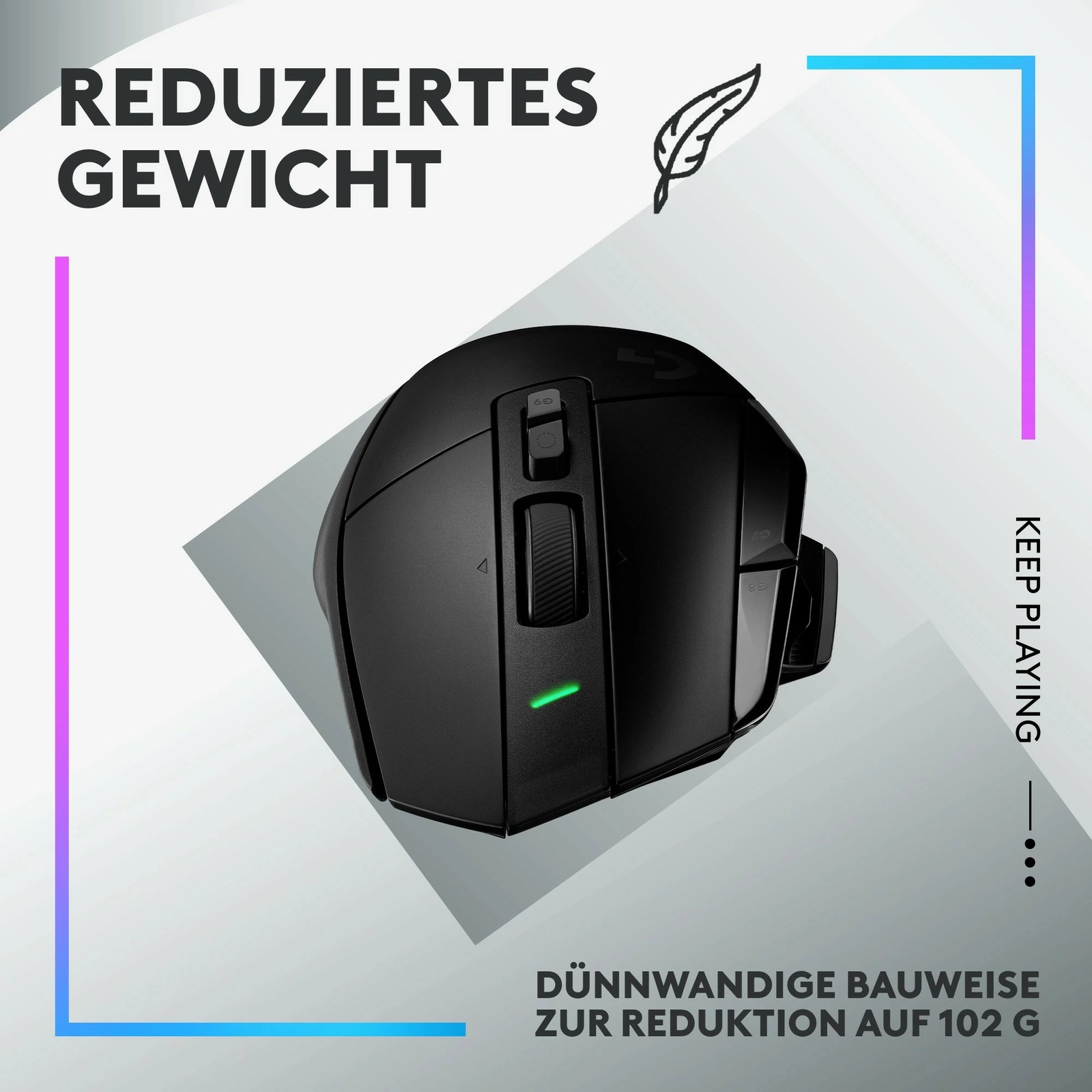 Maus Logitech G G502 X LIGHTSPEED, Wireless, 25600 DPI, i zi
