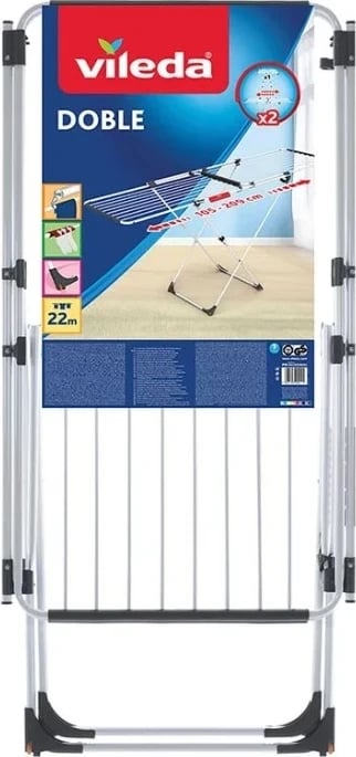 Tharëse për rroba Vileda Doble, e bardhë