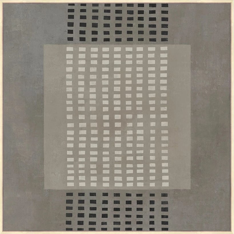 Pikturë dekorative FRAMED DREAM me kornizë, kanavacë, gri e bezhë, 80x80x4cm