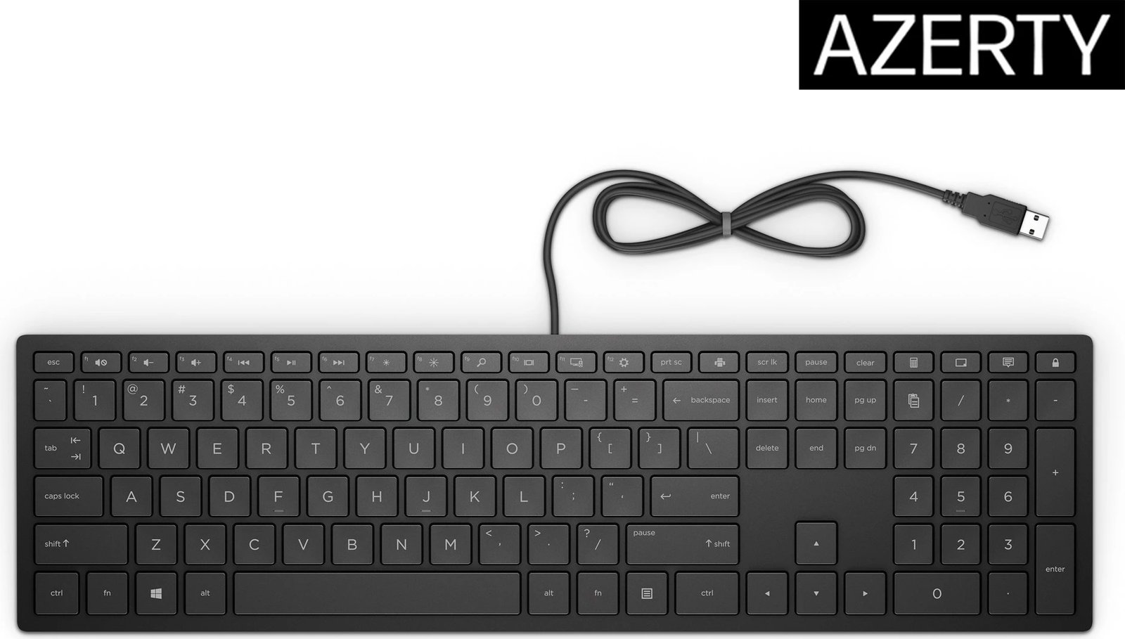 Tastierë HP Pavilion Wired Keyboard 300, e zezë
