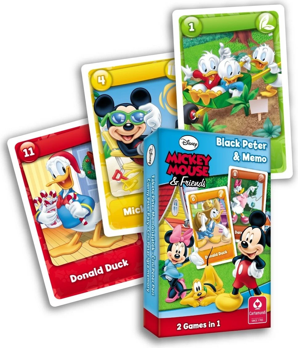 Lojë letra Cartamundi Mickey Mouse & Friends, 25 letra, për fëmijë, shumëngjyrëshe