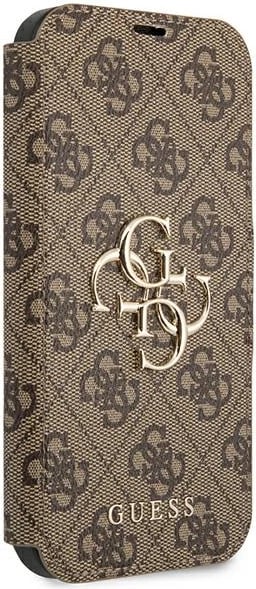 Mbështjellës Guess GUBKP13L4GMGBR për iPhone 13/13 Pro 6.1", lëkurë sintetike, kafe