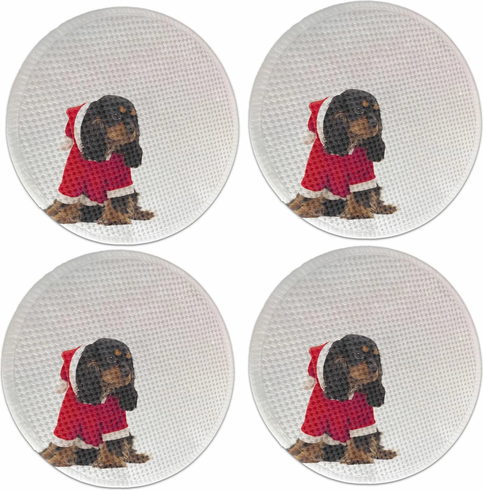 Set nënshtruesish tavoline Hermia Concept, shumëngjyrësh, 37cm (4 copë)