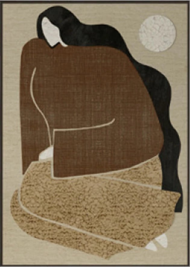 Pikturë dekorative AMIT B me kornizë, kanavacë, bezhë, kafe, e zezë, 80x120x4.3cm